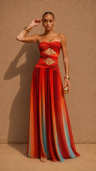 Valencia Calista Cutout Maxi Dress
