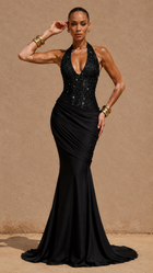 Monaco Celeste Sequin Maxi Dress