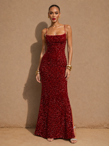 Luxe Serina Sequin Maxi Dress