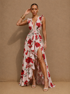 Riviera Amara Ruffled Plunge Maxi Dress