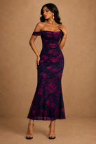 Valencia Fleur Mermaid Maxi Gown