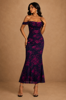 Valencia Fleur Mermaid Maxi Gown